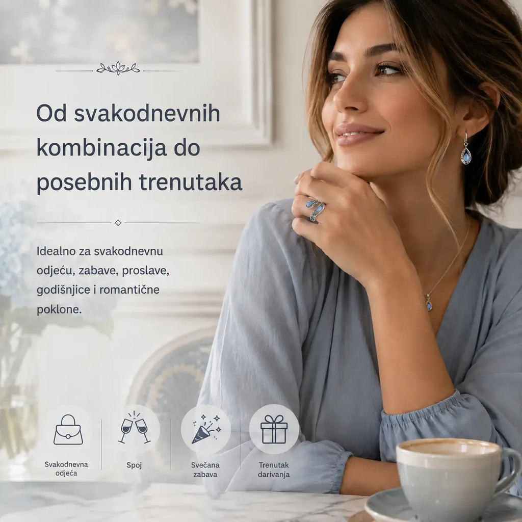 🔥✨【Kupi 1, dobij 1 gratis】Srebrni prsten s mjesečevim kamenom i motivom tratinčice｜Vintage stil • Podesiva veličina • Bezvremenska elegancija
