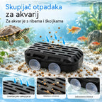 🐢 Sakupljač otpada za akvarij i kornjače · Gravitacijsko sakupljanje · Dvije vakuumske čašice · Jednostavno čišćenje!