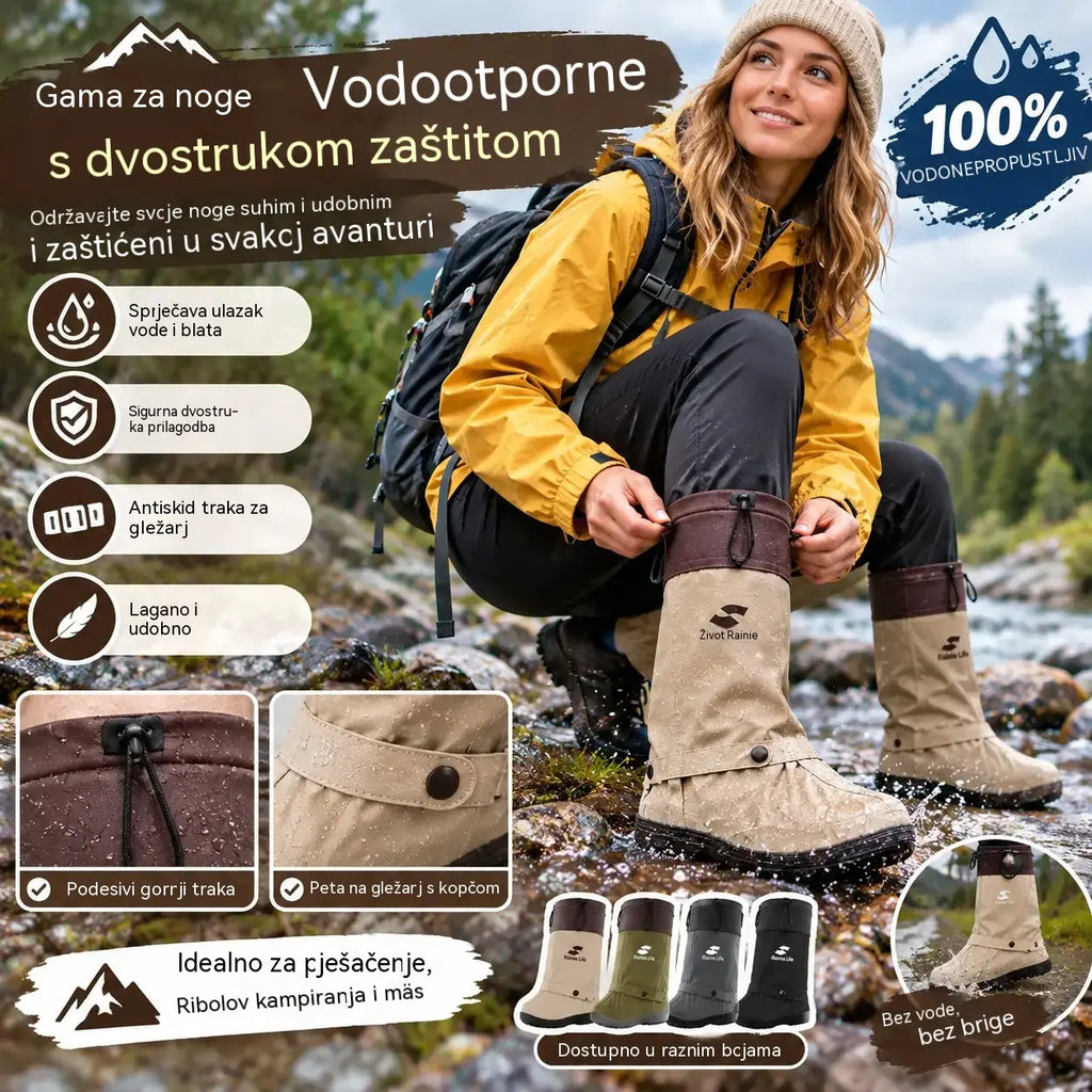 🔥🎁 Sklopive vodootporne navlake za visoke cipele: S dvostrukim protukliznim dizajnom, ovi štitnici za stopala posebno su dizajnirani za svakodnevne vožnje na otvorenom i izlete u kišne dane