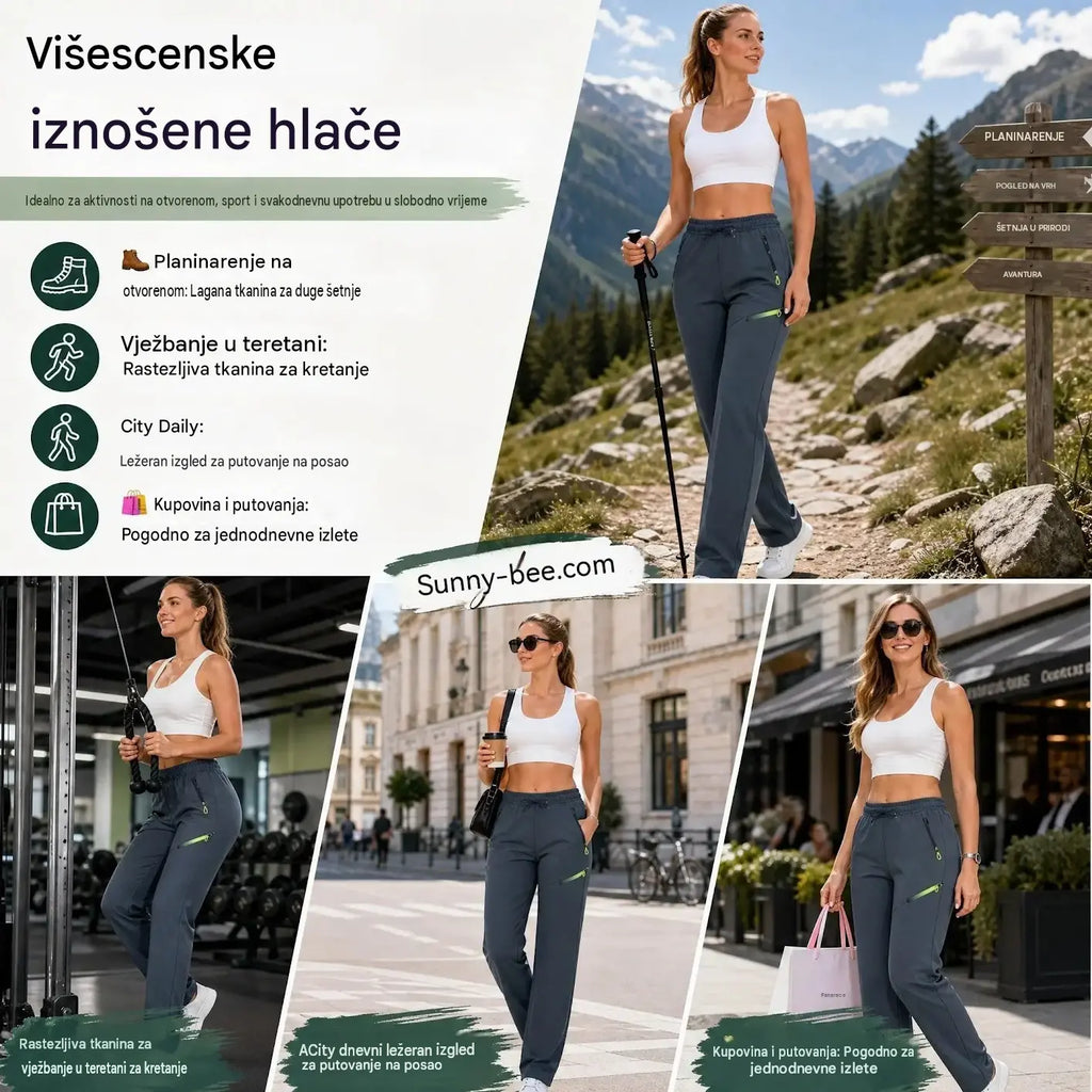 ⏳ Vremenski ograničena ponuda 🔥 Ženske cargo hlače ravnog kroja — Elastični pojas; idealne za posao, putovanja i svakodnevno nošenje 👖✨