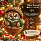 🎉【Kupite 6 komada i dobijte 6 komada gratis: 12 komada】🤩 🎁Novi 2D akrilni božićni dizajn sa životinjama u obliku češera