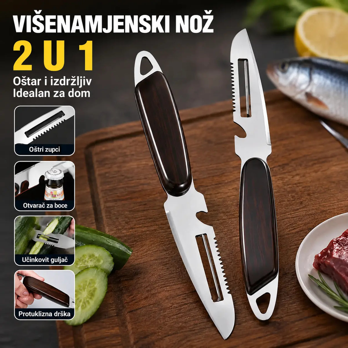 🔥【Kupi 1, dobiješ 1 gratis】Višenamjenski nož za guljenje od nehrđajućeg čelika