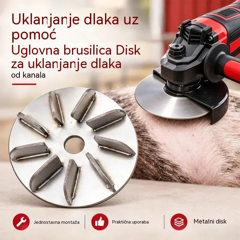 🔧Disk za uklanjanje dlaka od nehrđajućeg čelika za kutne brusilice | Disk za uklanjanje dlaka za čišćenje i obradu svinjetine, janjetine i teletine