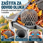 🍂【Set od 10 komada】Zaštita protiv začepljenja za oluke i odvodne cijevi · Izrađena od aluminijske legure · Prilagodljiv oblik · Jednostavna montaža bez alata