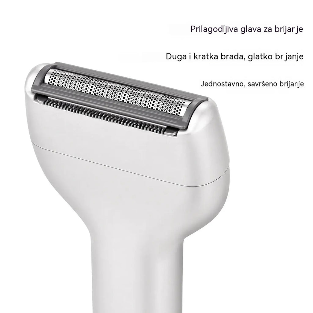 1 komad za 22 🎁 Novo – ponuda u pola cijene 💥⚡ Recite zbogom iritaciji od brijanja! 🧔 Snažan punjivi električni brijač za muškarce.