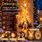💡✨ Svjetlosna zidna dekoracija s božićnim prizorom