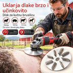 🔧Disk za uklanjanje dlaka od nehrđajućeg čelika za kutne brusilice | Disk za uklanjanje dlaka za čišćenje i obradu svinjetine, janjetine i teletine