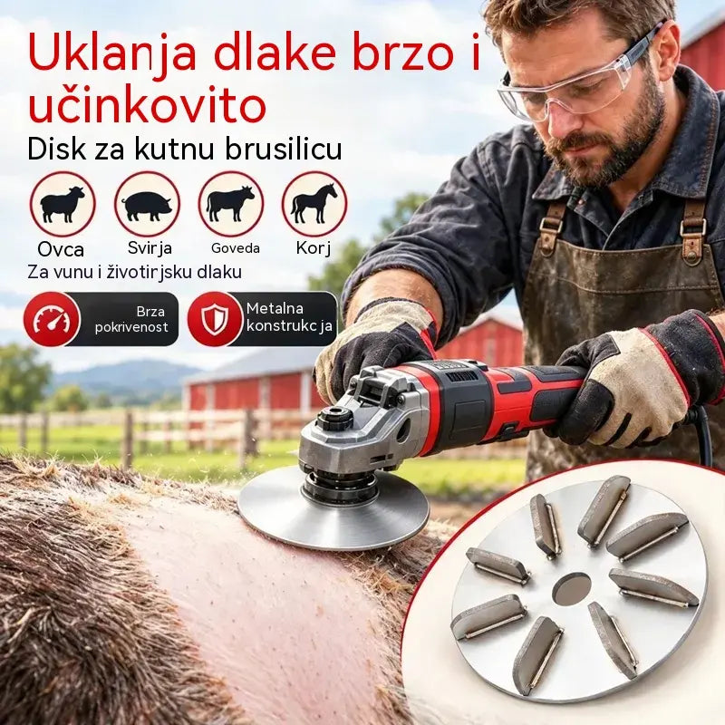 🔧Disk za uklanjanje dlaka od nehrđajućeg čelika za kutne brusilice | Disk za uklanjanje dlaka za čišćenje i obradu svinjetine, janjetine i teletine