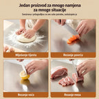 🔪【Izuzetno debela】Daska za rezanje od nehrđajućeg čelika s preklopljenim rubom – ekstra debela i višenamjenska, idealna za profesionalnu i kućnu kuhinju✨